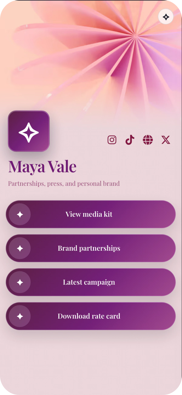 Petal Prism template preview