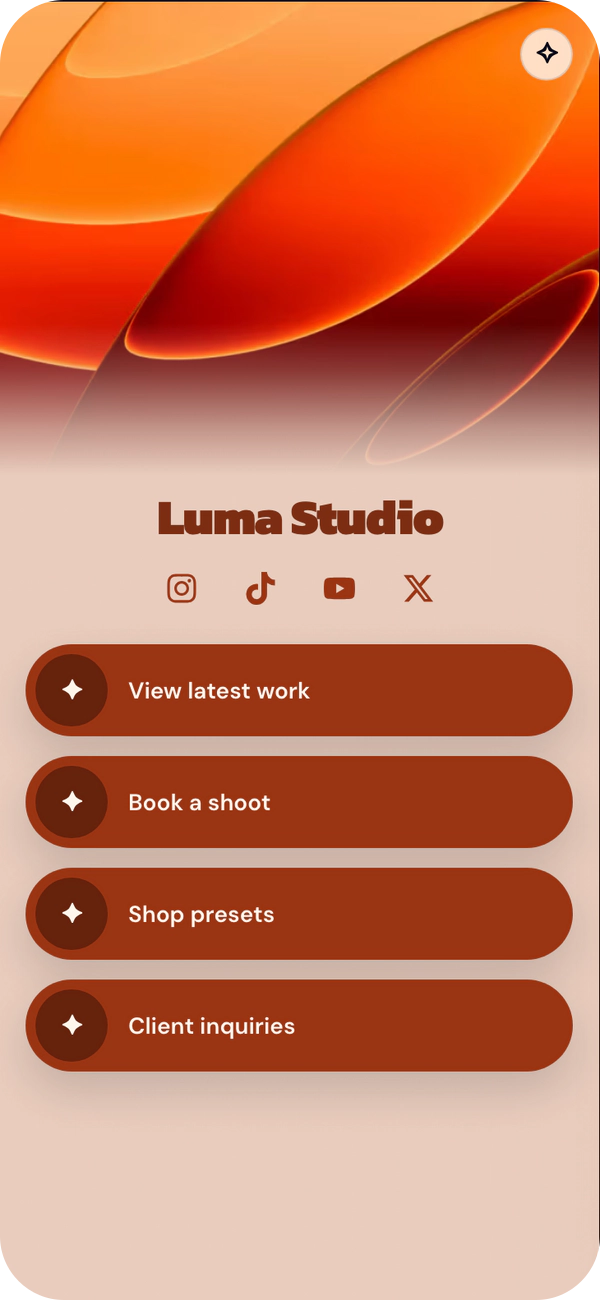 Amber Lens template preview