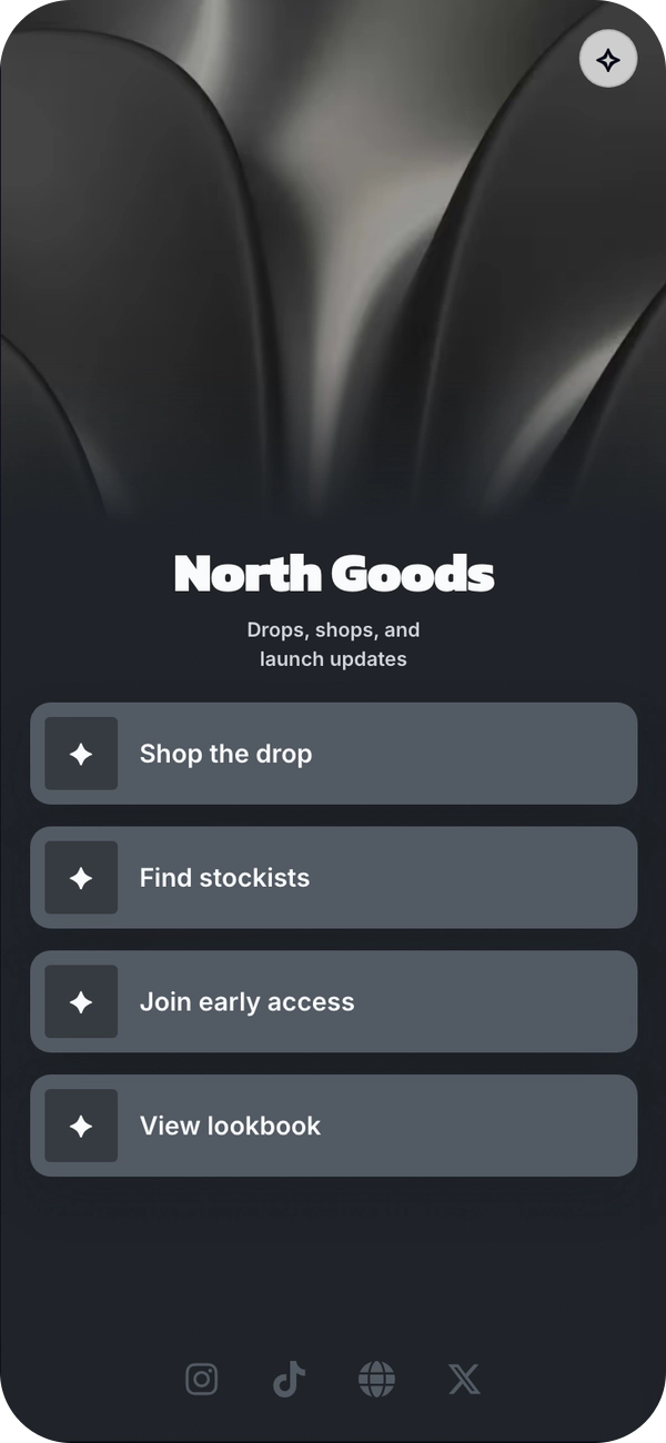 Graphite Petals template preview
